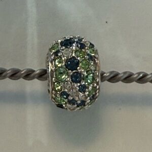 Pandora Sterling Silver Ocean Mosaic Pave Charm